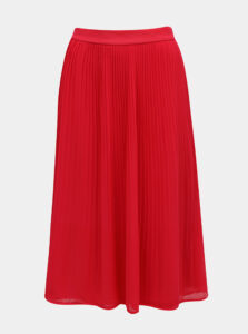 Červená plisovaná sukňa VILA