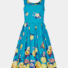 Modré kvetované šaty Dolly & Dotty