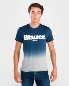 Blauer Shaded Tričko Modrá