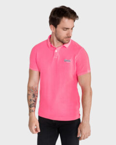 SuperDry Polo tričko Ružová