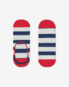 Happy Socks Stripe Ponožky Modrá Červená Biela
