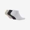 Nike Ponožky 3 páry Čierna Biela Šedá