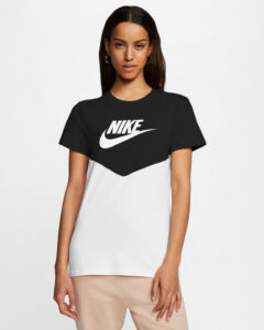 Nike Heritage Tričko Čierna Biela
