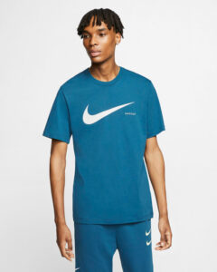 Nike Sportswear Swoosh Tričko Modrá
