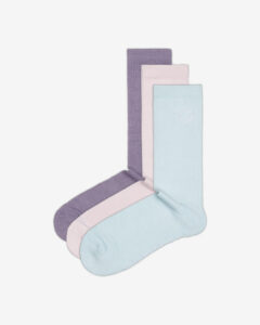 Converse Ponožky 3 páry Modrá Ružová Fialová