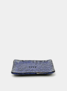 Modrá keramická miska na mydlo Almara Soap Kapky