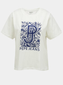 Biele dámske tričko Pepe Jeans