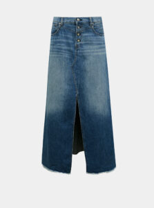 Modrá rifľová midi sukňa Pepe Jeans