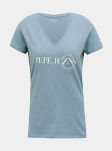 Modré dámske tričko Pepe Jeans
