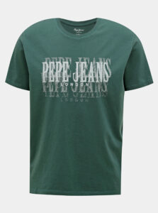 Tmavozelené pánske tričko Pepe Jeans
