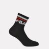 Sada troch párov čiernych členkových ponožiek FILA