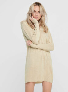 Béžové svetrové šaty Jacqueline de Yong Zoe
