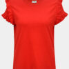 Červené tričko s volánmi Jacqueline de Yong Fappa