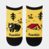 Žlté vzorované členkové ponožky Fusakle Kemping
