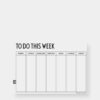 Biely týždenný plánovací kalendár Design Letters