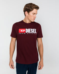 Diesel Just Division Tričko Čierna Červená