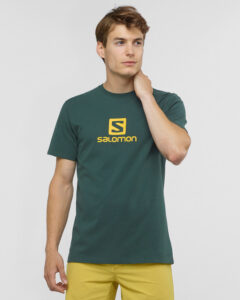 Salomon Coton Logo Tričko Zelená