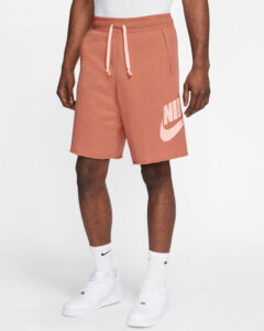 Nike Sportswear Kraťasy Červená Béžová