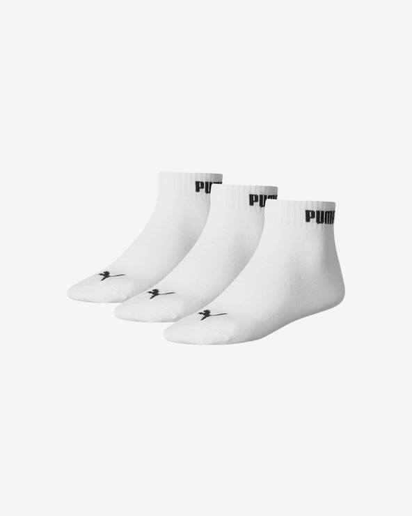 Puma Quarter-V Ponožky 3 páry Biela