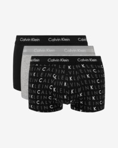 Calvin Klein Boxerky 3 ks Čierna Šedá