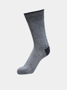 Modro-šedé žíhané ponožky Selected Homme Rykers