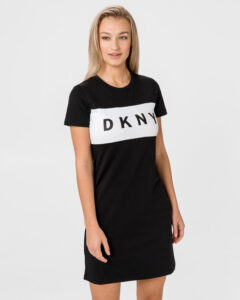 DKNY Colorblock Šaty Čierna