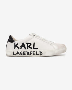 Karl Lagerfeld Skool Brush Logo Tenisky Biela