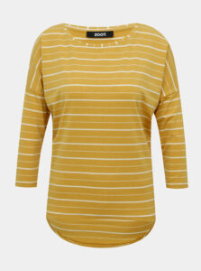Žlté dámske pruhované tričko ZOOT Kleopatra