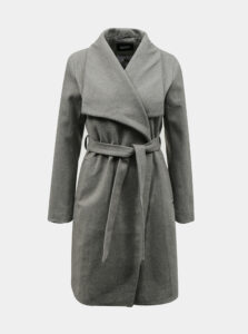 Šedý dámsky kabát s prímesou vlny ZOOT Timea