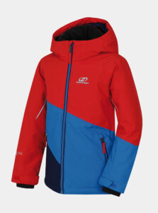 Červeno-modrá chlapčenská zimná bunda Hannah