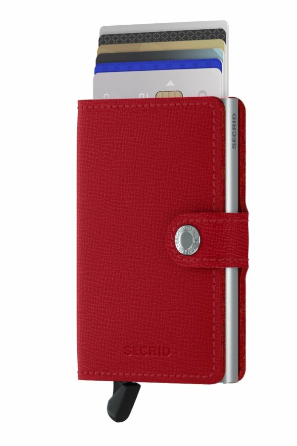 Secrid špeciálna kožená peňaženka Mini Wallet Crisple Red