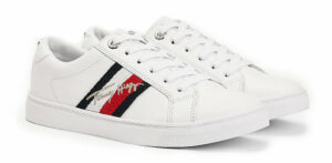 Tommy Hilfiger biele tenisky TH Signature Cupsole Sneaker White