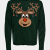 Zelený sveter s vianočným motívom ONLY & SONS Xmas