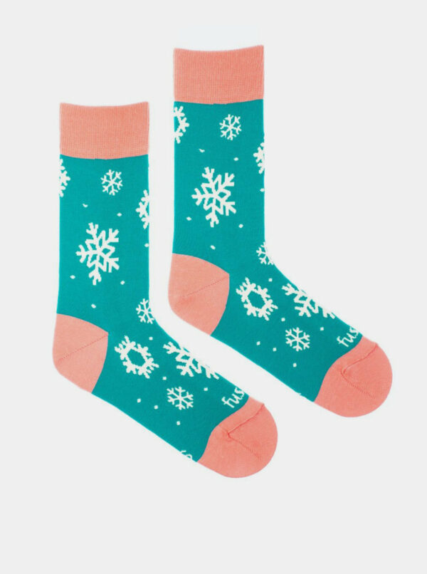 Modré vzorované ponožky Fusakle Sněhovice