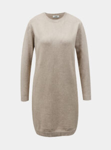Béžové svetrové šaty Jacqueline de Yong Marco