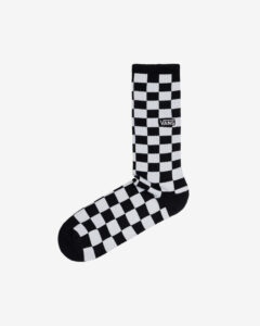 Vans Checkerboard II Crew Ponožky Čierna Biela