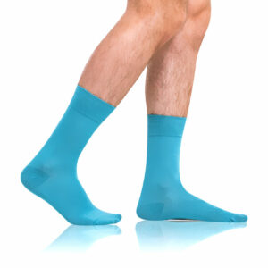 Pánské ponožky BAMBUS COMFORT SOCKS - Bambusové klasické pánské ponožky - světle modrá