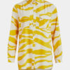 Krémovo-žltá košeľa so zebrím vzorom VILA Omina