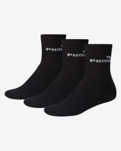 Puma Ponožky detské 3 páry Čierna Viacfarebná