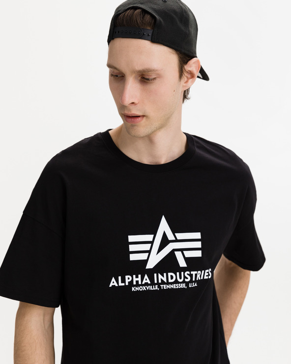 Alpha Industries Basic Tričko Čierna