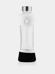 Čierno-biela sklenená fľaša EQUA ACTIVE (550 ml)
