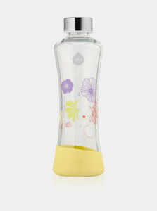 Žltá sklenená fľaša s potlačou EQUA Daisy (550 ml)