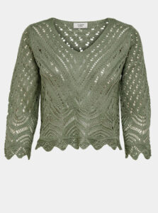 Zelený krátky sveter Jacqueline de Yong