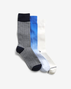 GAP Ponožky 3 páry Čierna Modrá Biela