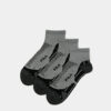 Sada troch párov šedých dámskych ponožiek FILA