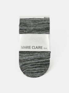 Šedé žíhané pančuchové nohavice Marie Claire