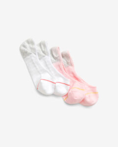 GAP No-Show Ponožky 2 páry Ružová Biela