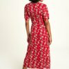 Červené kvetované šaty Tranquillo