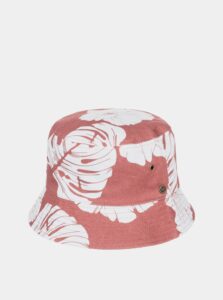 Ružový obojstranný kvetovaný klobúk Roxy