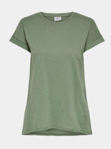 Zelené basic tričko Jacqueline de Yong Pastel